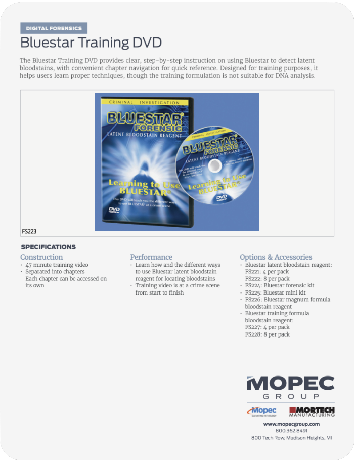 Spec Sheet