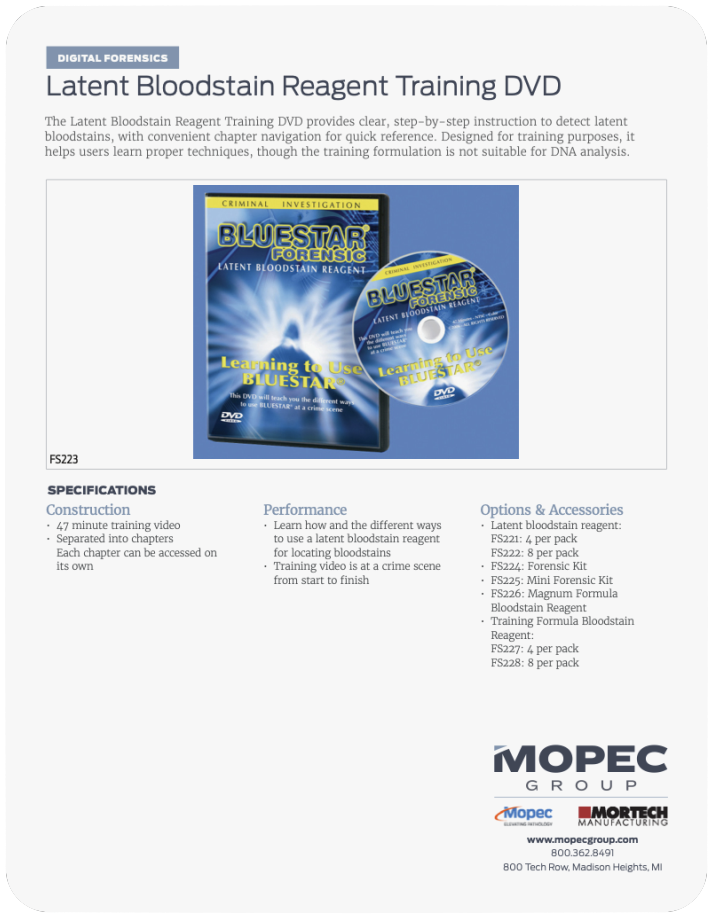 Spec Sheet