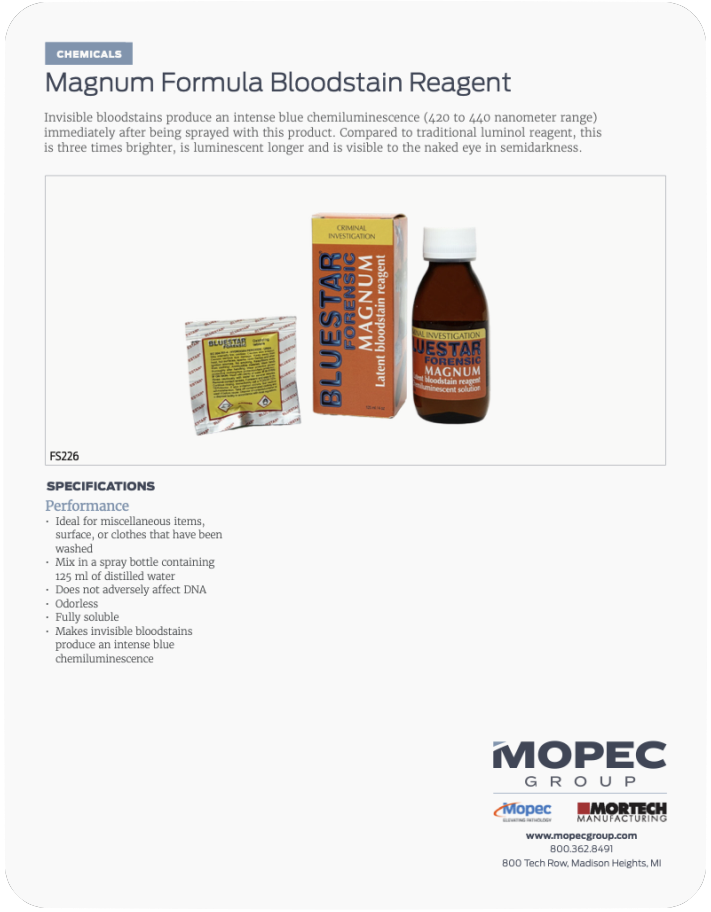 Spec Sheet