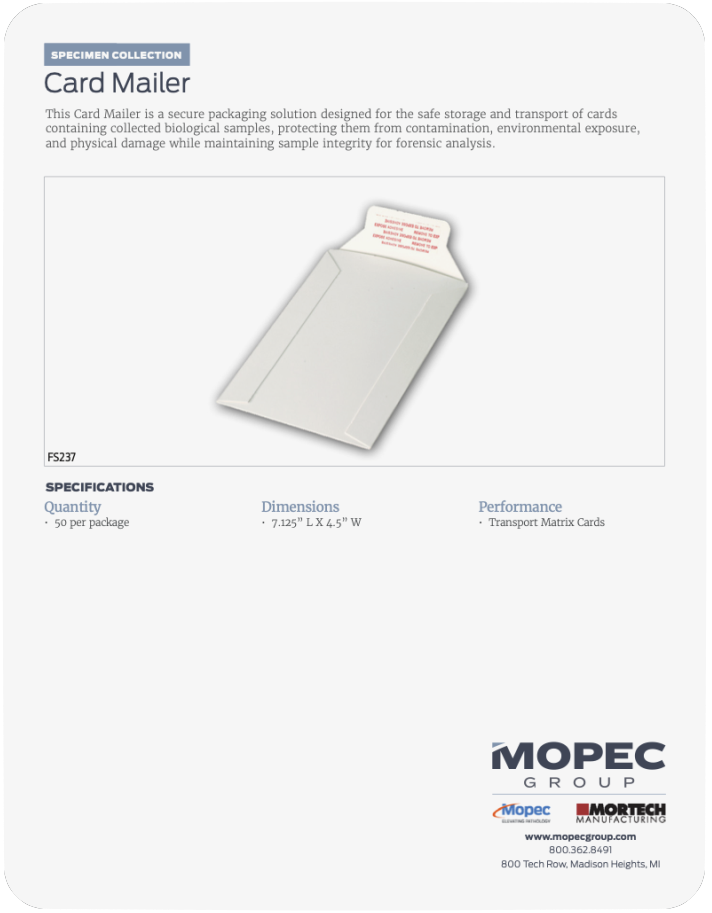 Spec Sheet