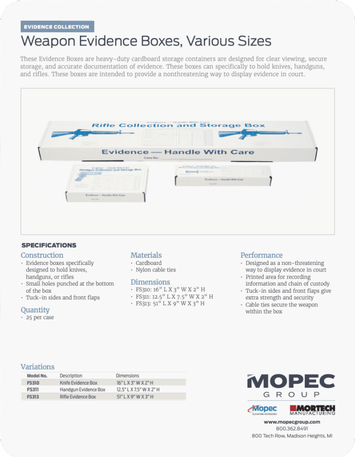 Spec Sheet