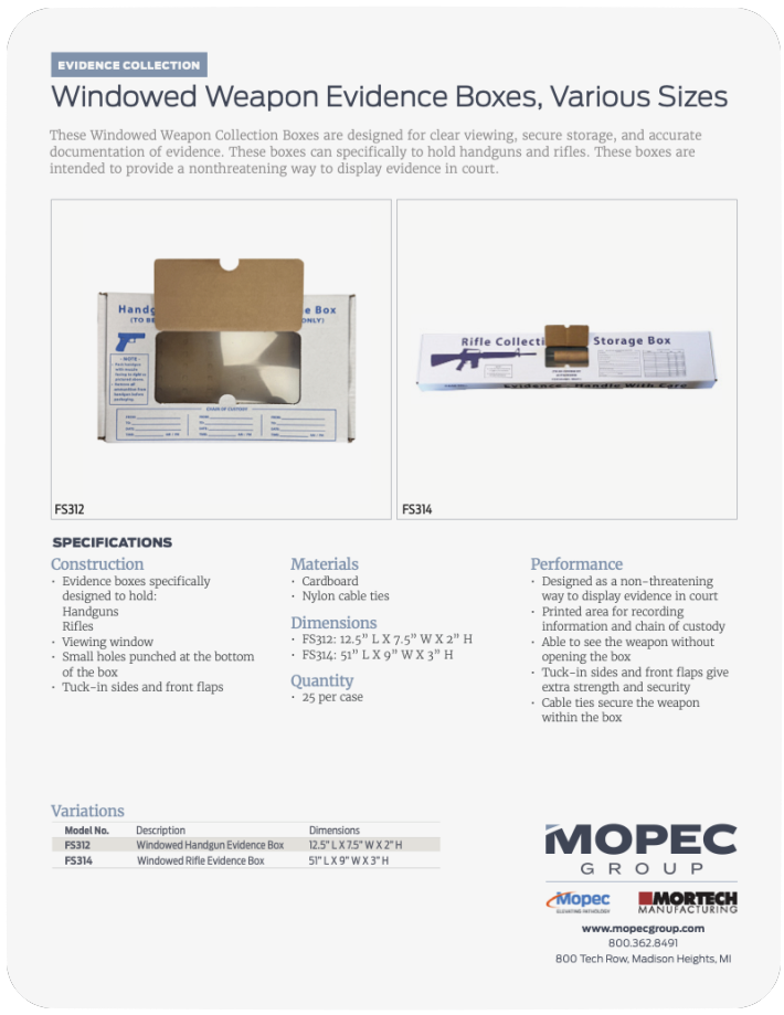 Spec Sheet