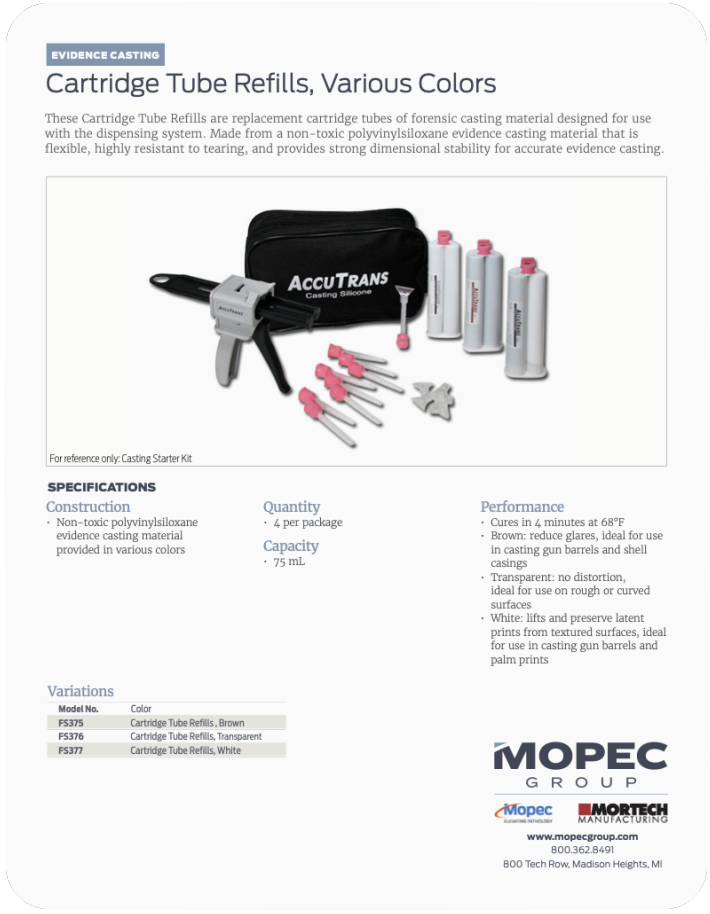Spec Sheet