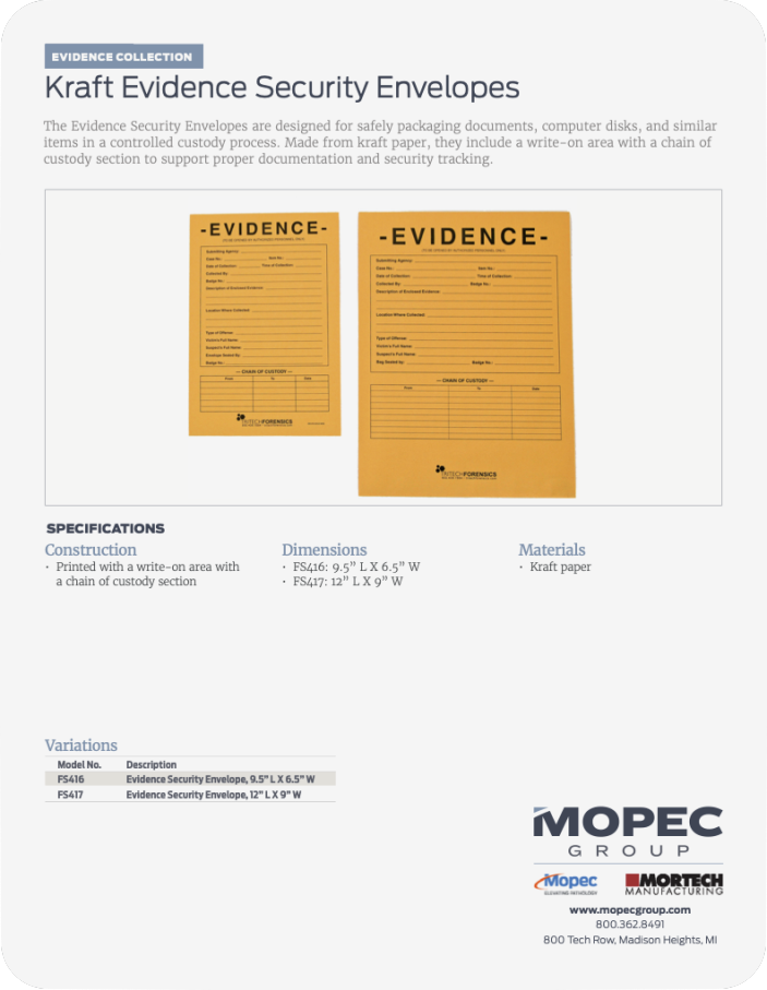 Spec Sheet
