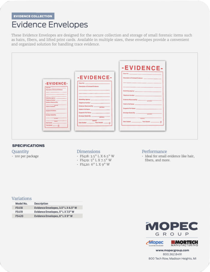 Spec Sheet