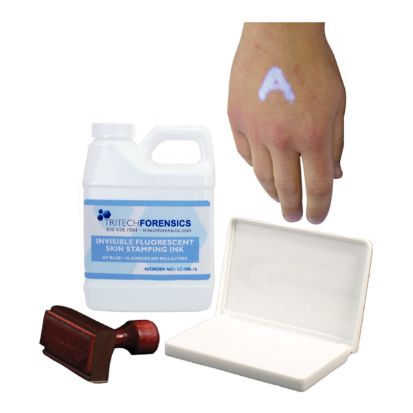 Invisible Fluorescent Skin Stamp Ink