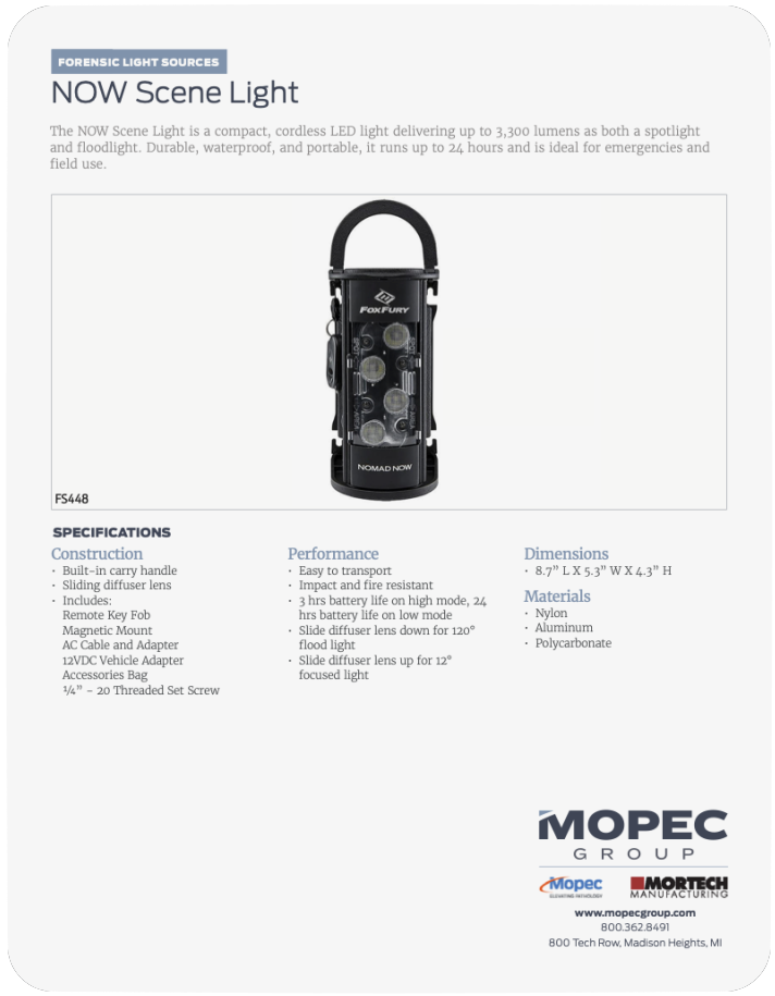 Spec Sheet