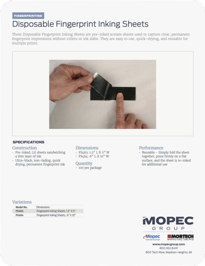 Spec Sheet