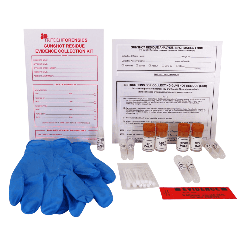 GSR Collection Kit, 4 Stubs, 12 Swabs | Mopec