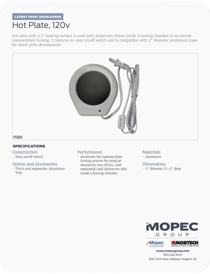 Spec Sheet
