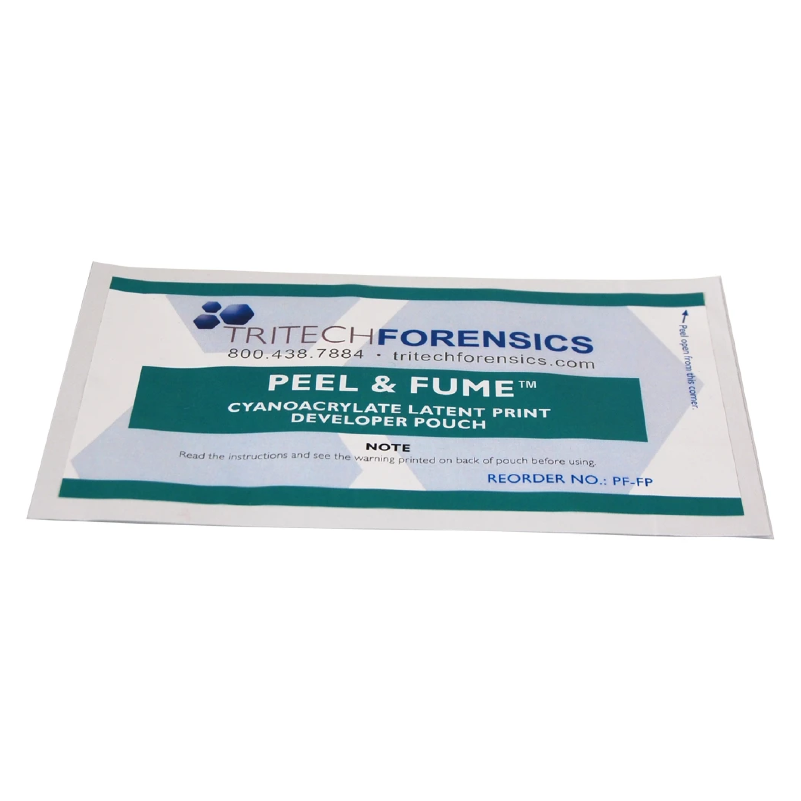 Peel & Fume Cyanoacrylate Latent Print Fuming Pouches