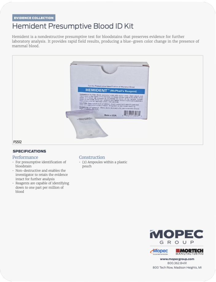 Spec Sheet