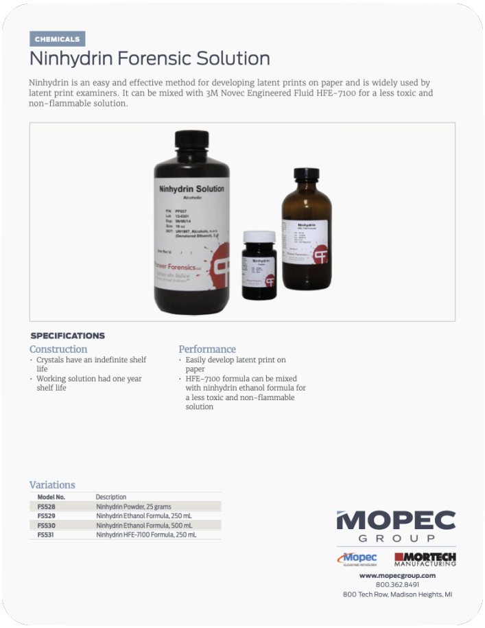 Spec Sheet