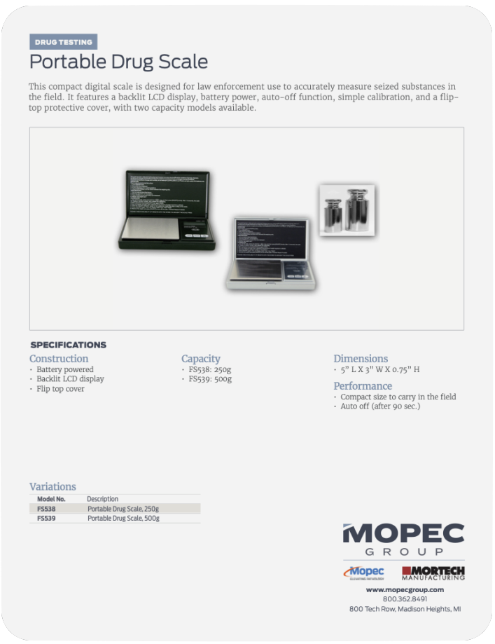 Spec Sheet