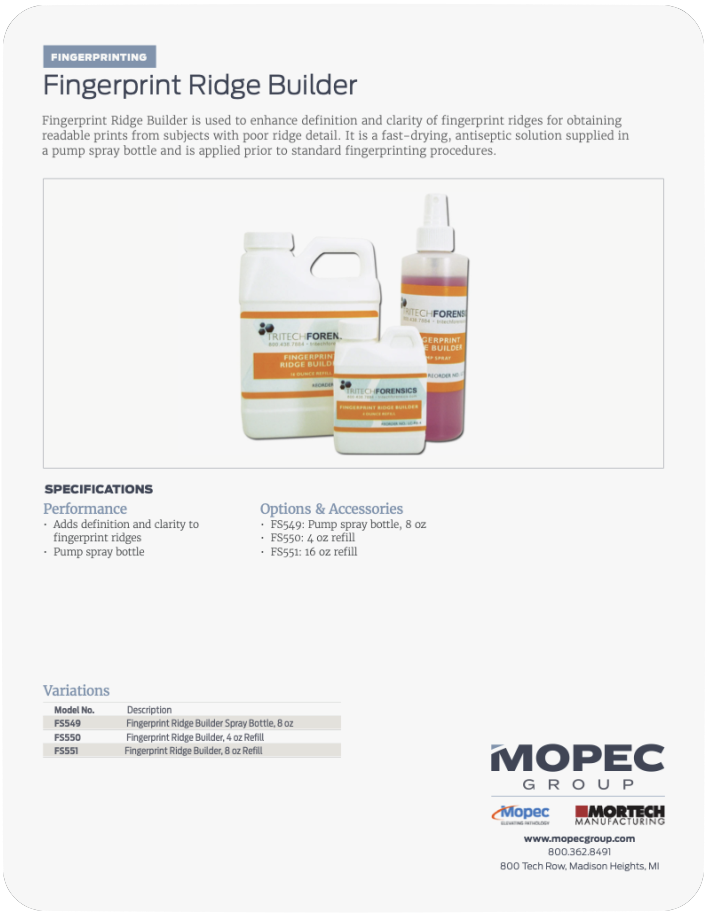 Spec Sheet