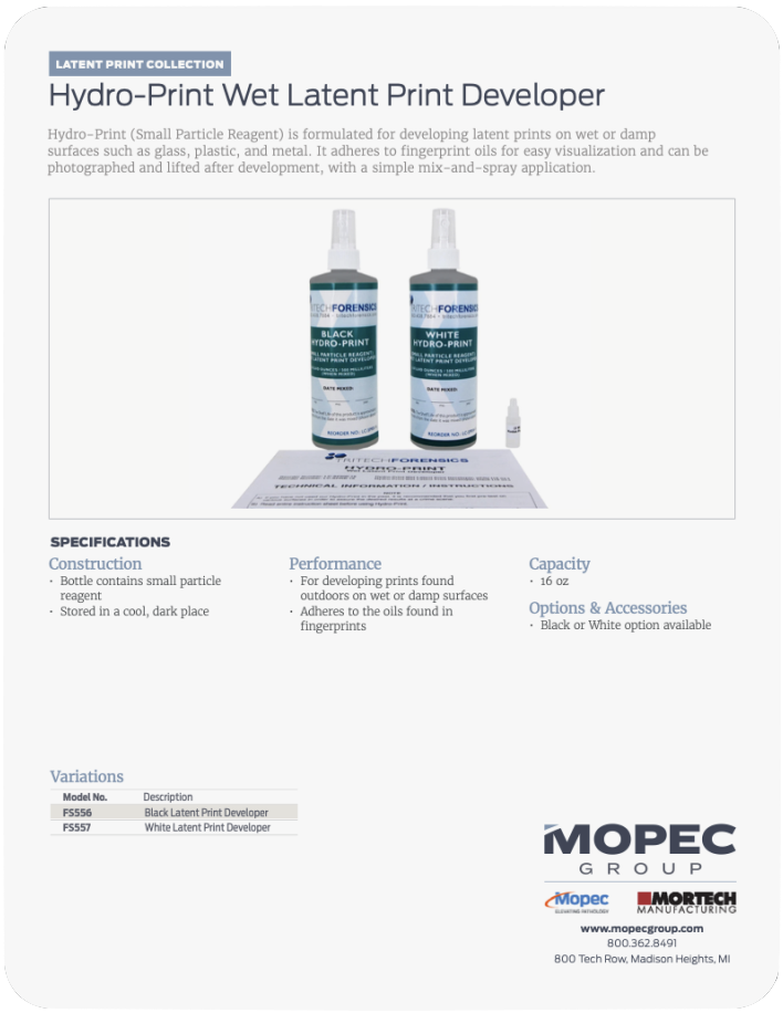 Spec Sheet