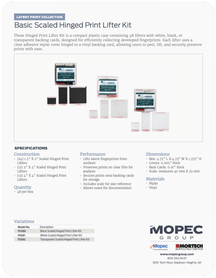 Spec Sheet