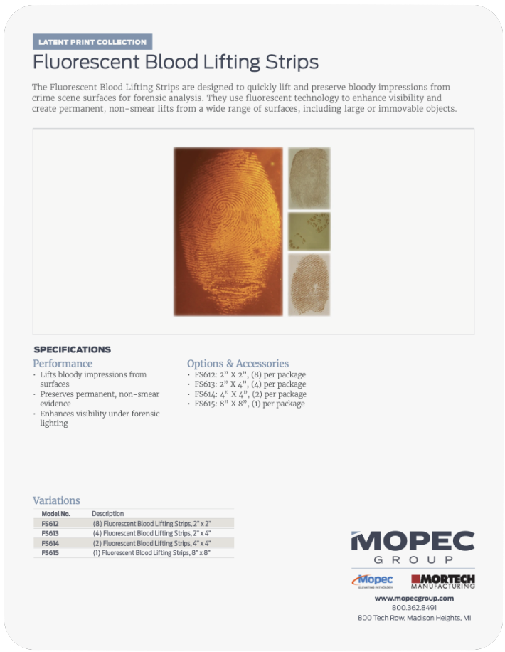 Spec Sheet