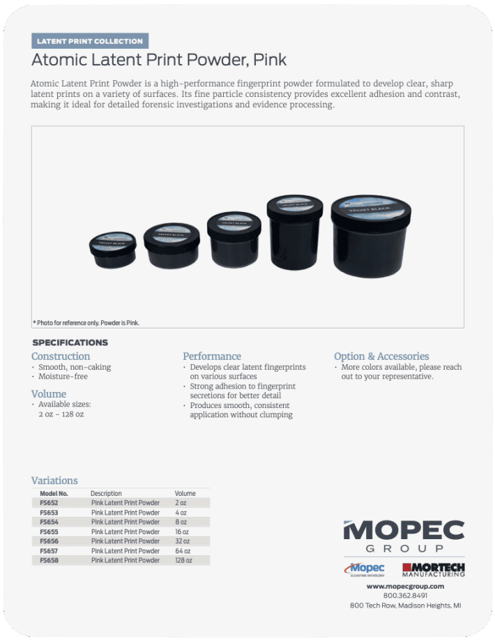 Spec Sheet