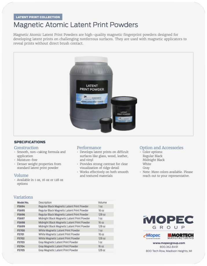 Spec Sheet