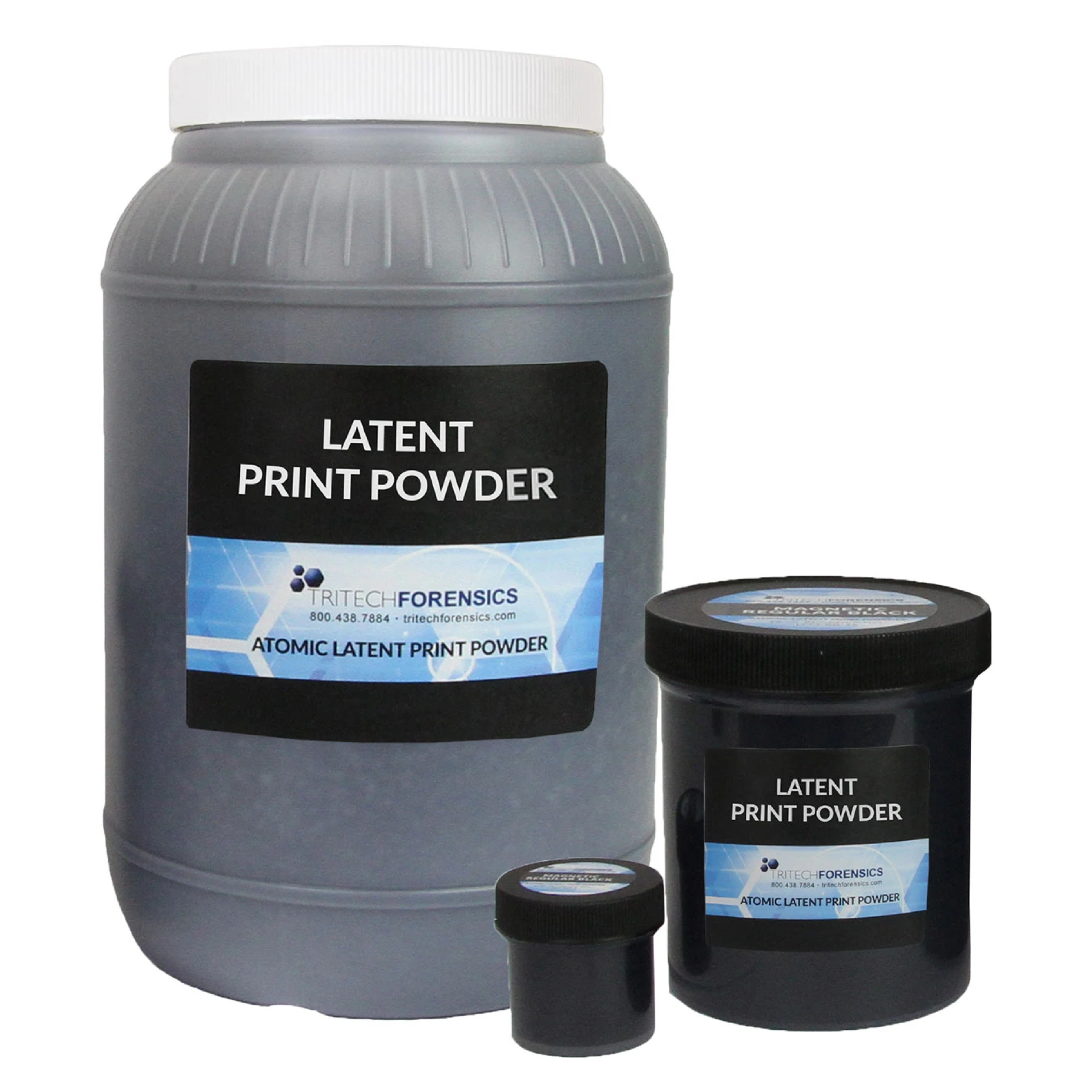 Magnetic Atomic Latent Print Powders