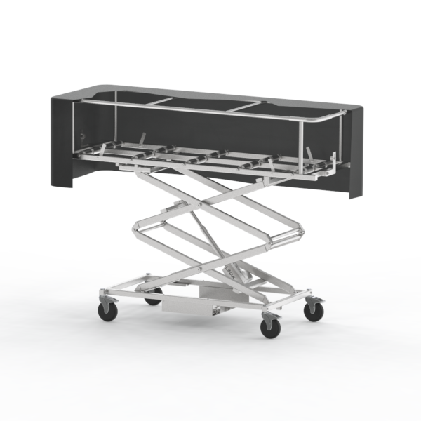 Double Scissor Lift Carrier with End/Side Rollers - (600040-DS-ES Series)