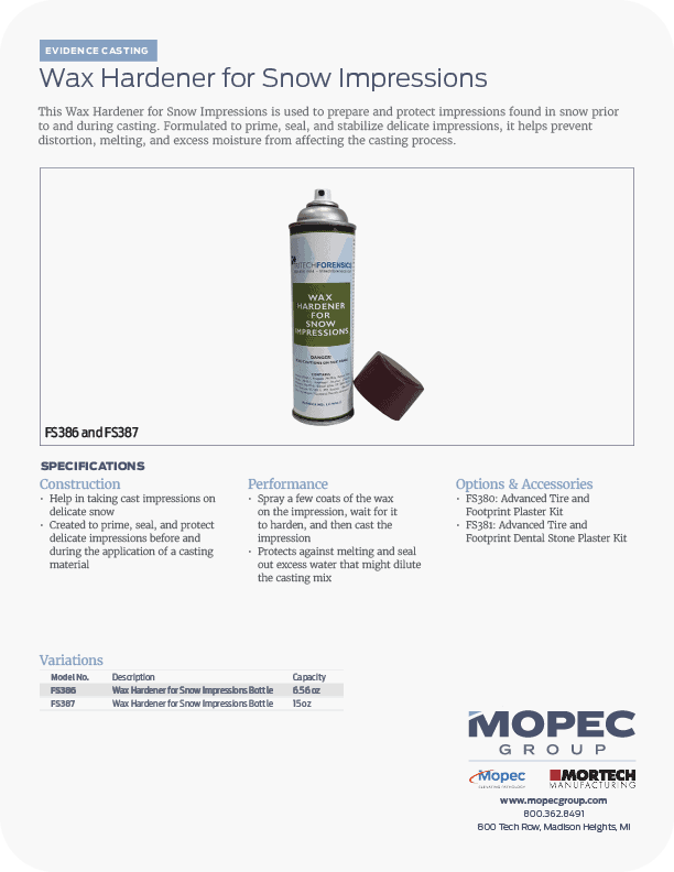 Spec Sheet