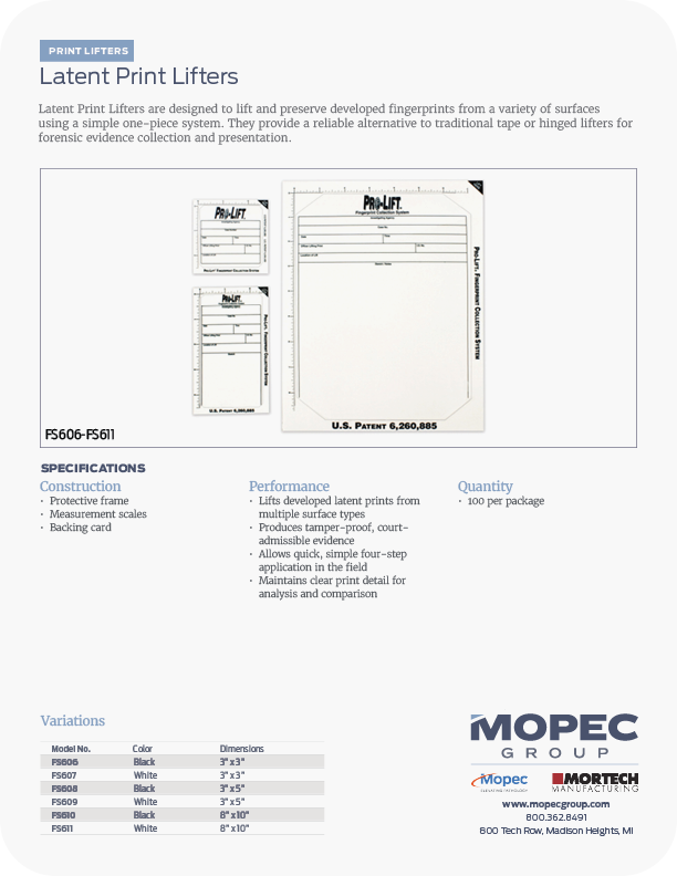 Spec Sheet