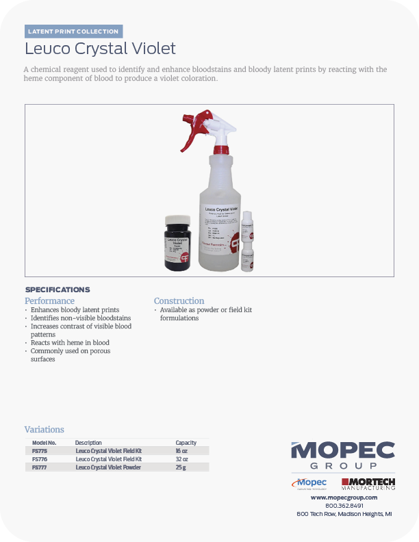 Spec Sheet