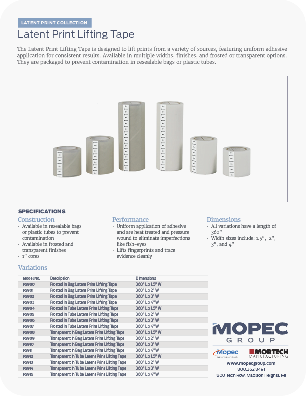Spec Sheet