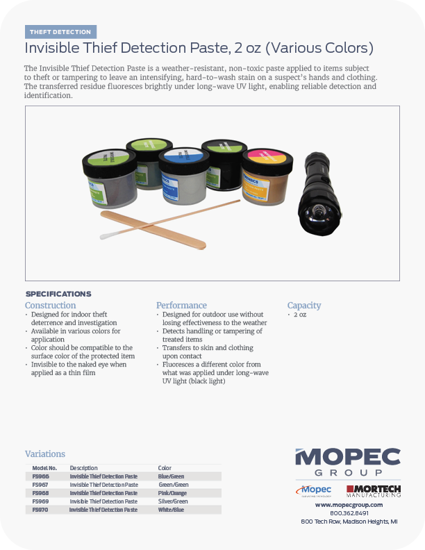 Spec Sheet