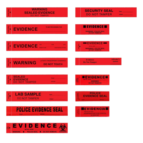 Pre-cut Evidence Seals