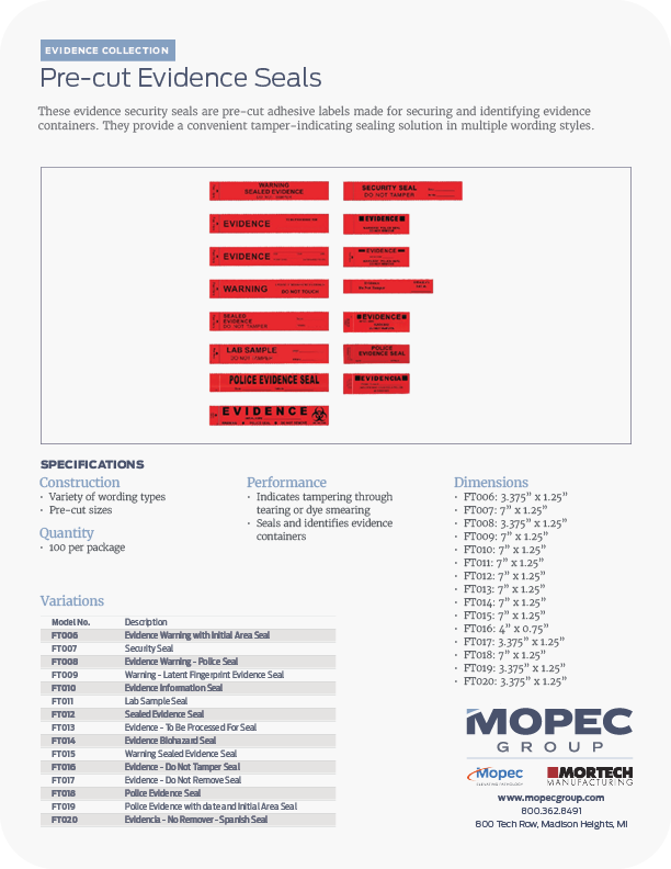 Spec Sheet