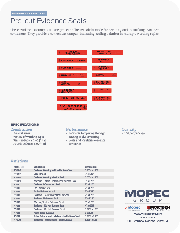 Spec Sheet