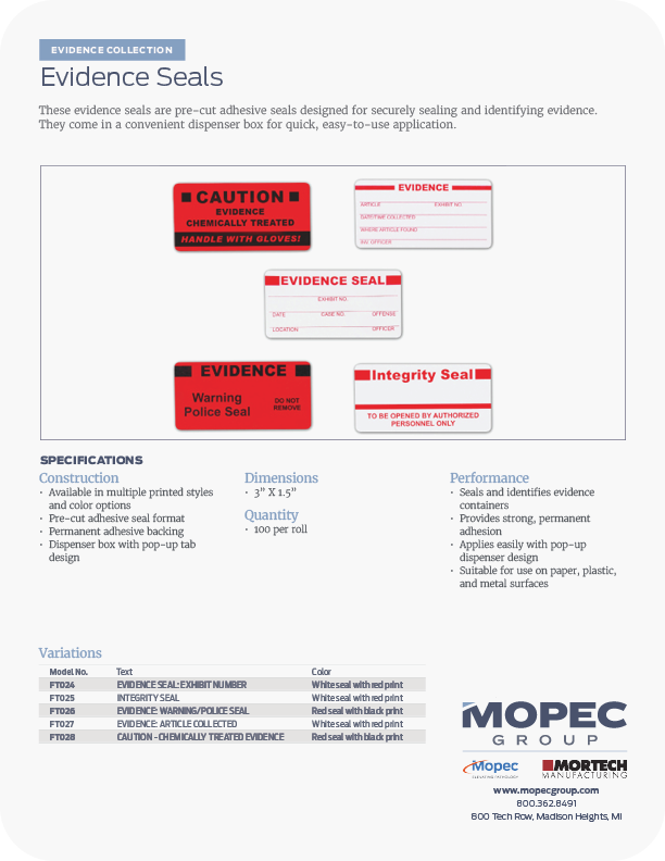 Spec Sheet