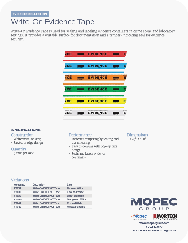 Spec Sheet