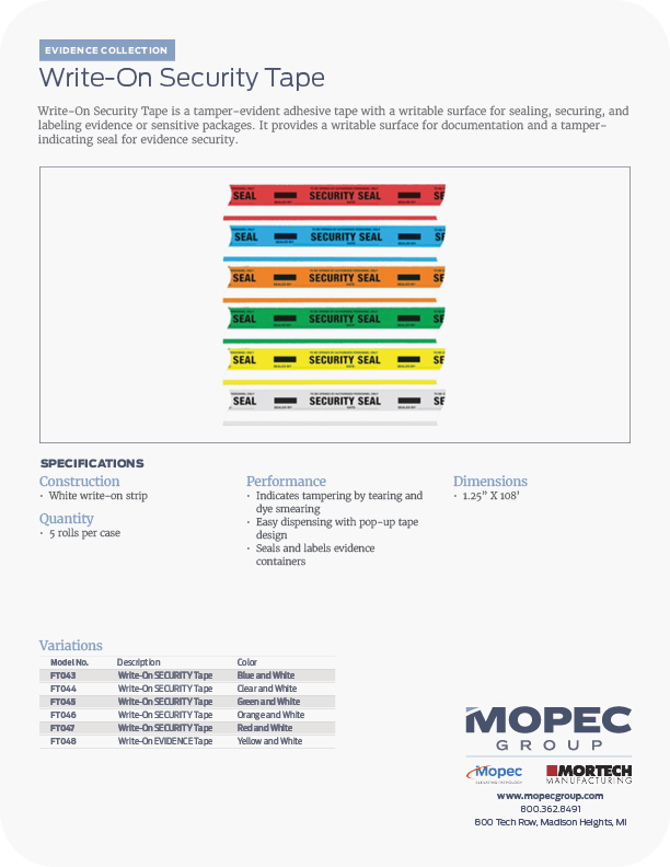 Spec Sheet