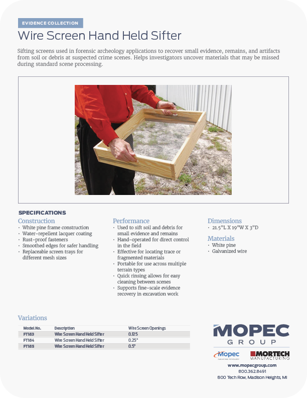 Spec Sheet