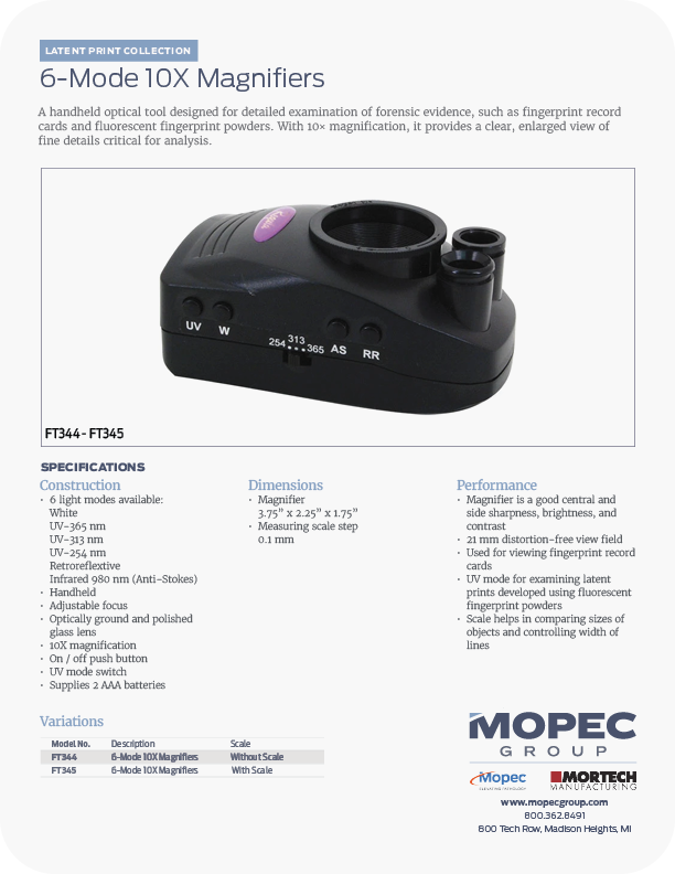 Spec Sheet