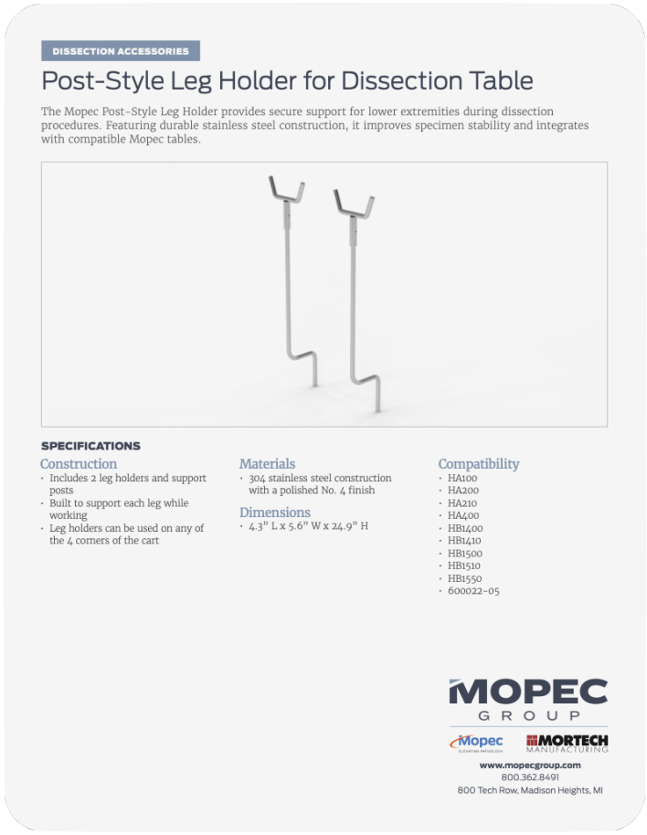 HO005 Spec Sheet