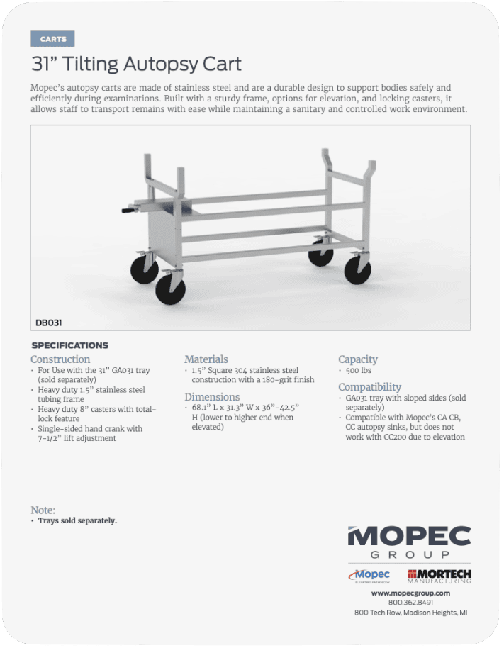 DB031 Spec Sheet