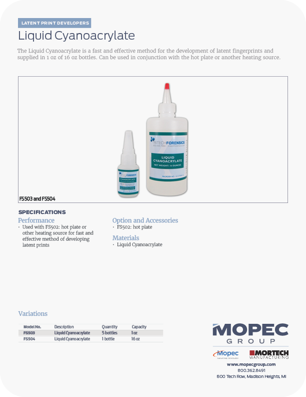 Spec Sheet