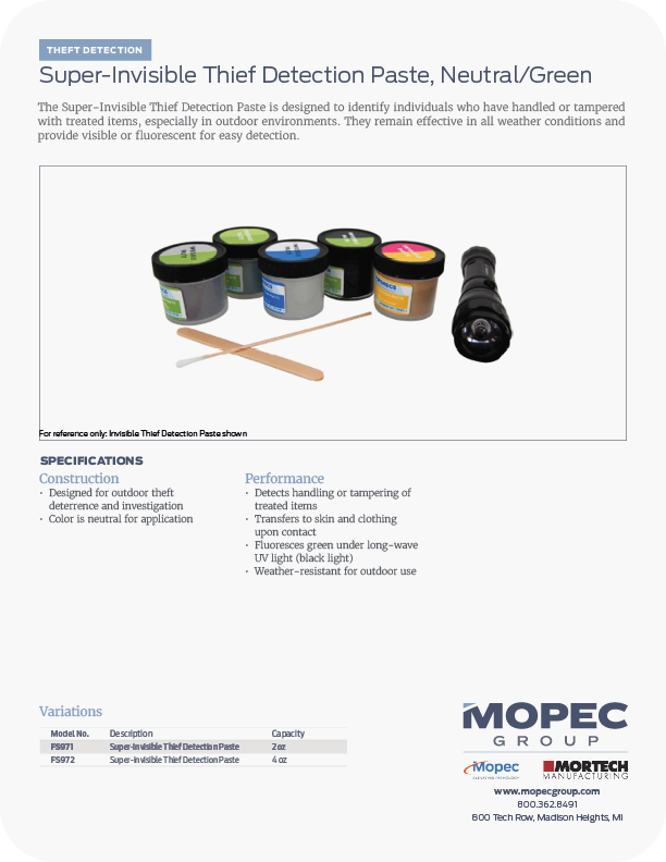 Spec Sheet