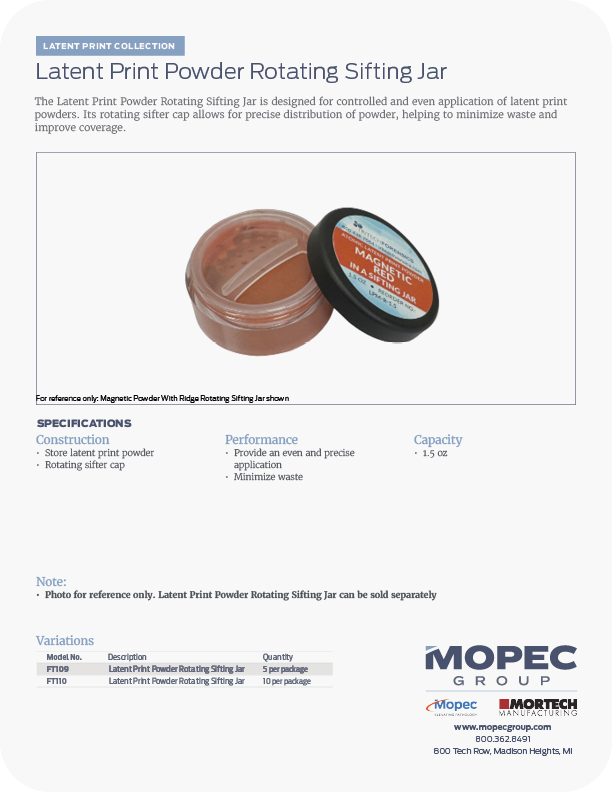 Spec Sheet