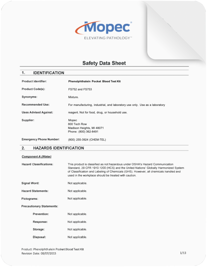 Spec Sheet