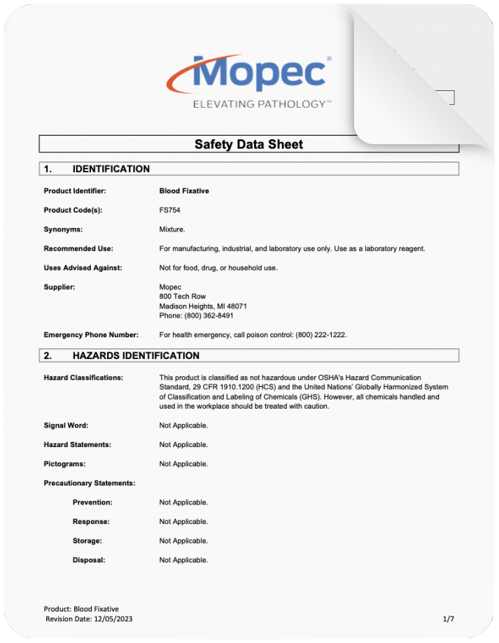 Spec Sheet