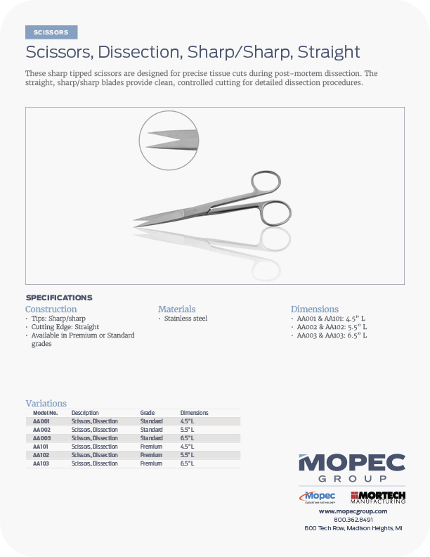 Spec Sheet