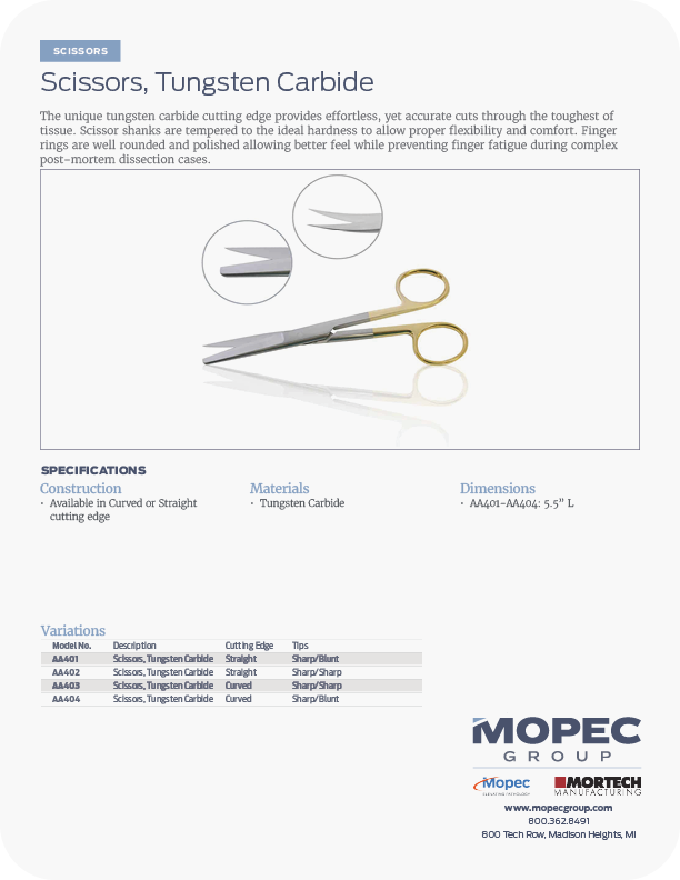 Spec Sheet