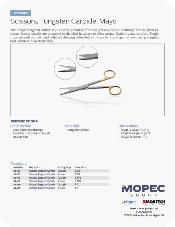 Spec Sheet