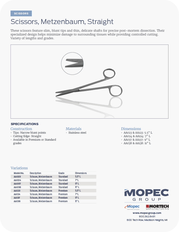 Spec Sheet